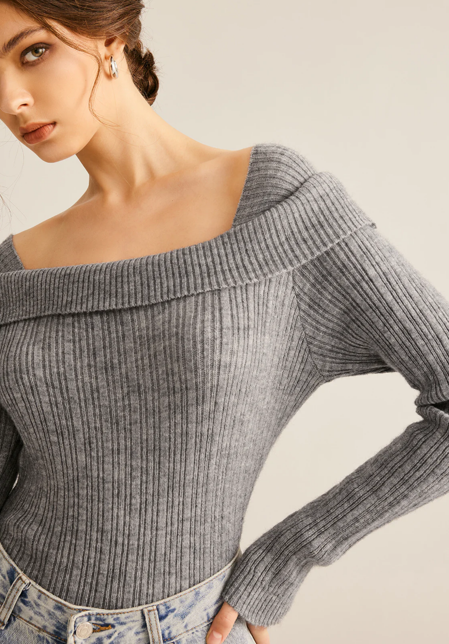 Ribbed Slim Sweater®