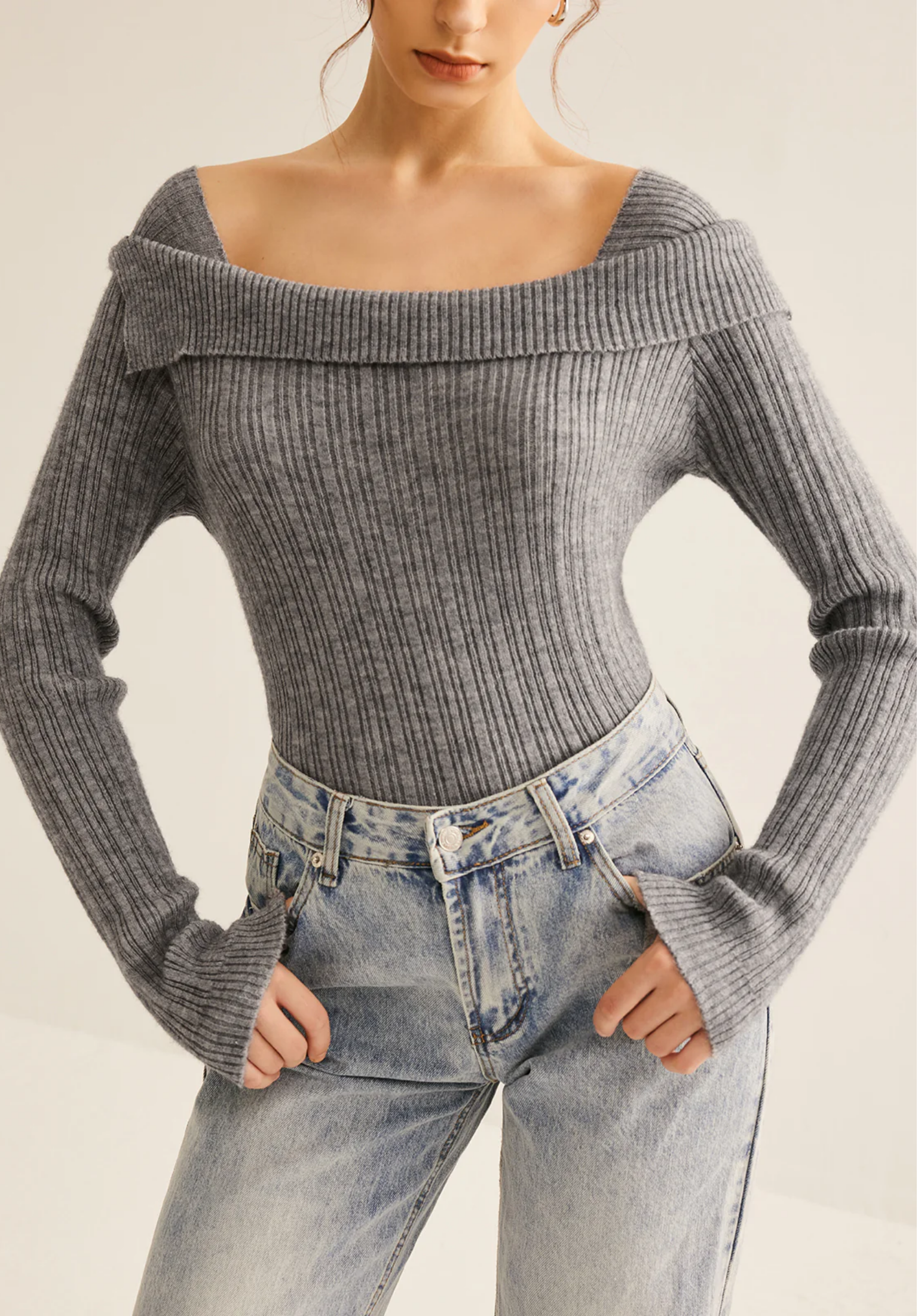 Ribbed Slim Sweater®